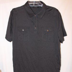 Marc Anthony Short Sleeve Gray Collared Shirt XL
